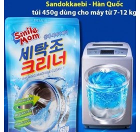 Bột tẩy lồng máy giặt Hàn Quốc Sandokkaebi Smile Mom gói 450g