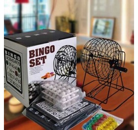 Bộ đồ chơi Bingo lồng sắt 9 Inch size lớn mẫu mới 2024