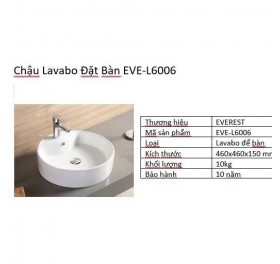Bộ lavabo Everest đặt bàn EVE-L6006