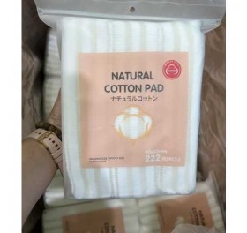 Bịch 222 bông tẩy trang Natural Cotton Pad mẫu mới