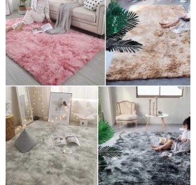 Thảm lông trải sàn cao cấp 1m6x2m màu hồng