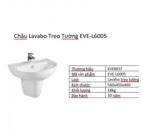 Bộ lavabo Everest treo tường EVE-L6005