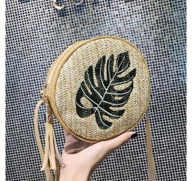 Túi xách rơm handmade thêu họa tiết