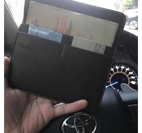 bóp da đựng giấy tờ đăng kiểm xe hơi đa năng