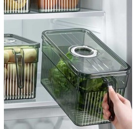 Hộp đựng thực phẩm trong tủ lạnh có tay cầm 13x13x28cm