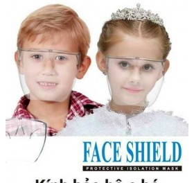Kính bảo hộ Face Shield cho trẻ em loại xịn trong suốt