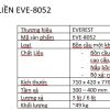 Bộ bàn cầu 1 khối liền Everest EVE-8052