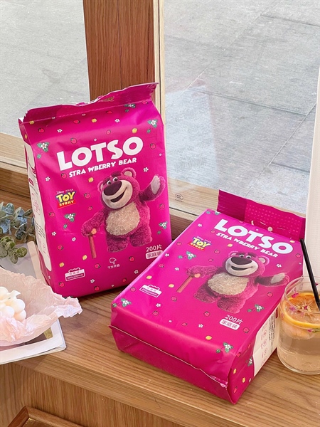 Khăn lau vải không dệt gấu Lotso túi 200 tờ