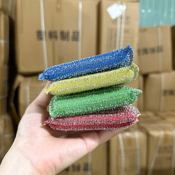 Set 4 miếng rửa chén tạo bọt sắc màu