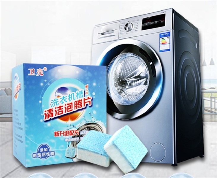 combo 12 viên sủi khử mùi làm sạch máy giặt