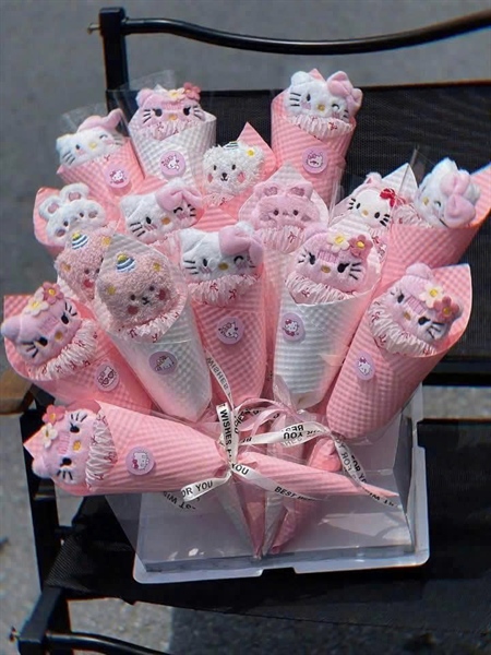 Hoa gấu bông siêu xinh