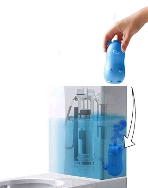 Chai thả bồn cầu hình heo