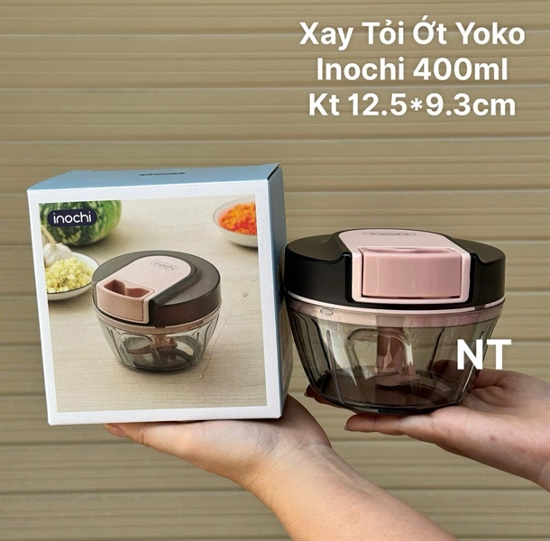 Xay tỏi ớt Yoko inochi 400ml size lớn