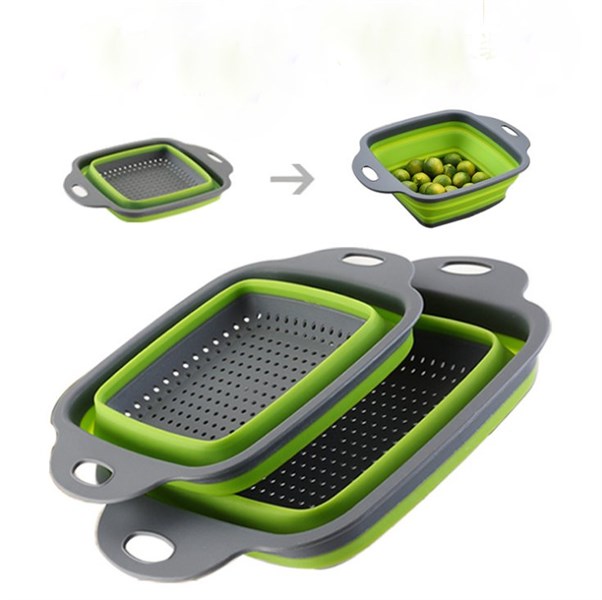 bộ 2 rổ lớn nhỏ xếp gọn cao cấp