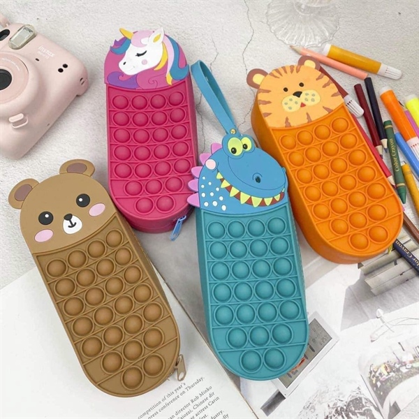 hộp đựng bút hình thú Popit cho bé