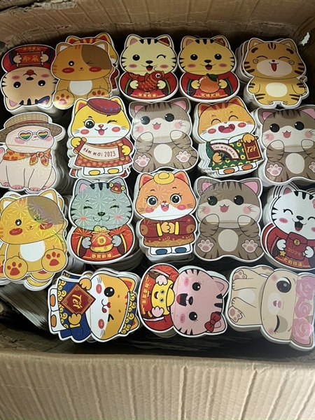 bao lì xì hoạt hình chibi 2024 xấp 10 cái