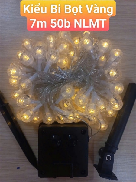 Dây đèn led bi bọt vàng NLMT 7m