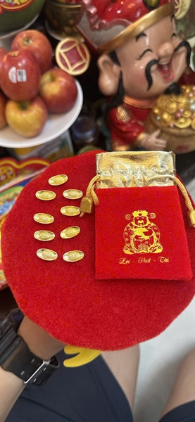 set 10 thỏi vàng size nhỏ