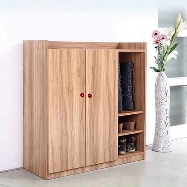tủ giày gỗ 2 gian cao cấp