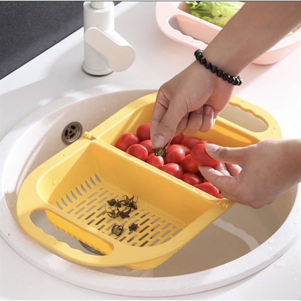 rổ gấp gọn thông minh bằng nhựa dùng vẩy rau