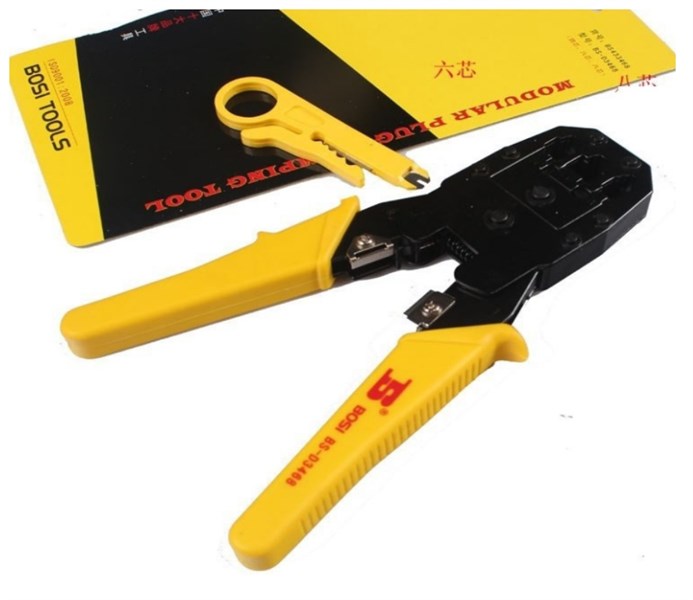 kềm bấm mạng bosi vàng