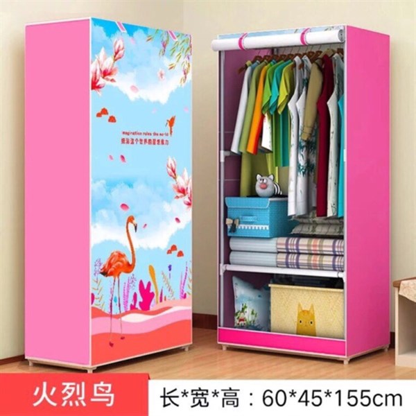 Tủ vải 3D 1 buồng 70 x 150 x 41cm