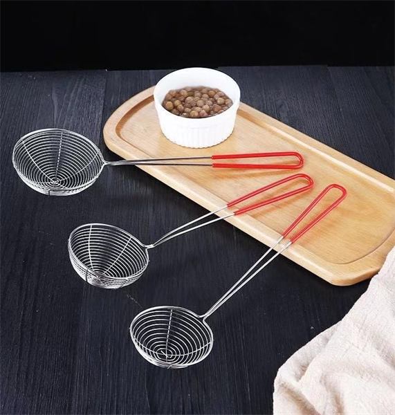 vợt múc topping cán đỏ