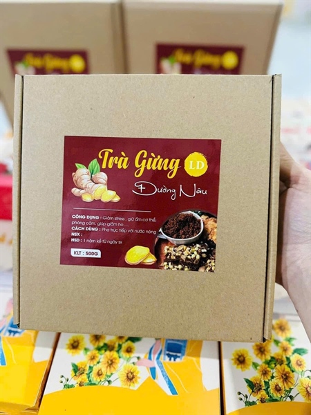 Trà gừng đường nâu viên nén tiện lợi