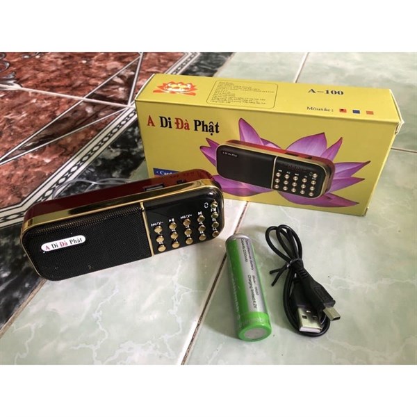 loa cắm thẻ, usb a di đà phật A-100 nghe pháp