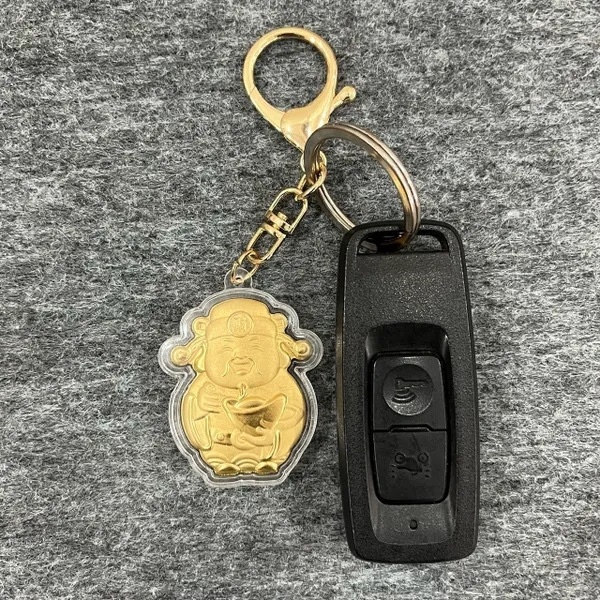 móc khóa thần tài chiêu lộc, may mắn đến