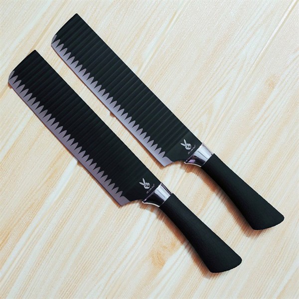 Dao thái thịt đông lạnh chống dính lượn sóng bản trung số 1