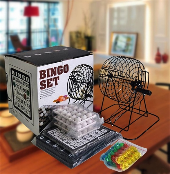 Bộ đồ chơi Bingo lồng sắt 9 Inch size lớn mẫu mới 2024