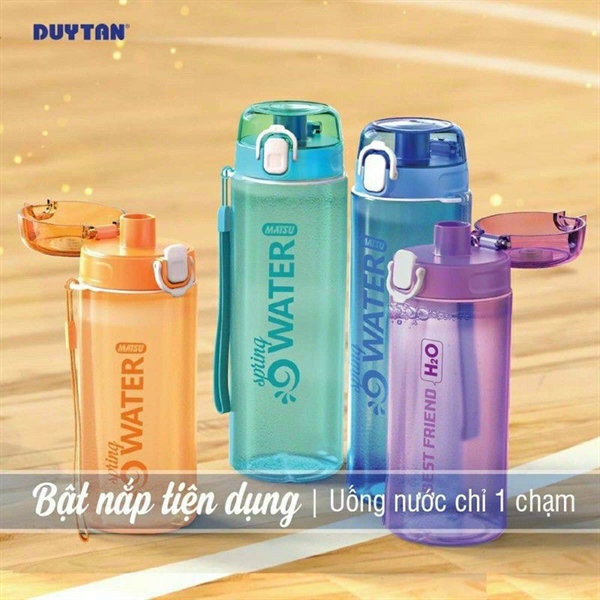 Bình nước thể thao có quai Spring Matsu 500ml nhựa Duy Tân