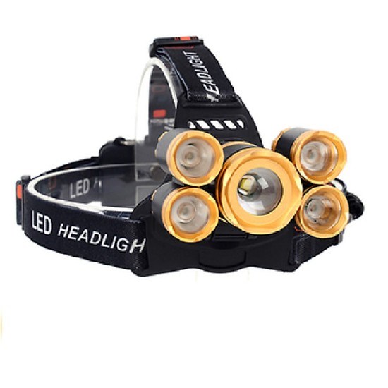 Đèn đội đầu 5 bóng siêu sáng