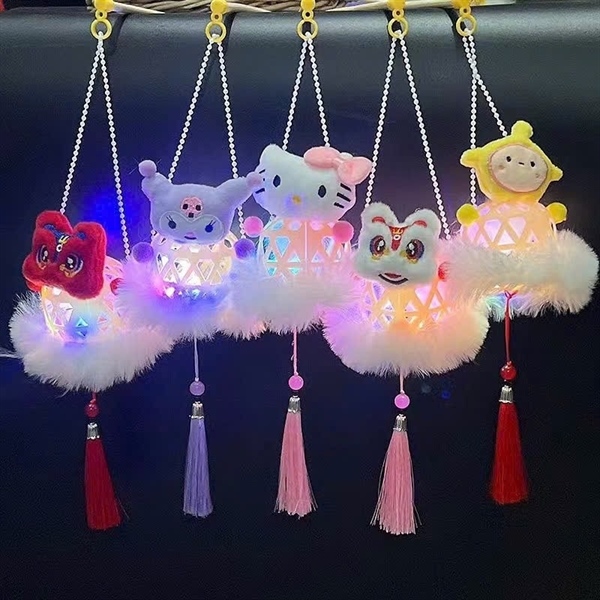 Đèn lồng đan tre hoạt hình