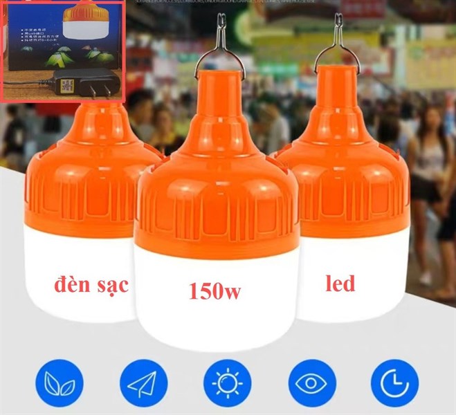 Bóng đèn tích điện 150w loại lớn hộp đen