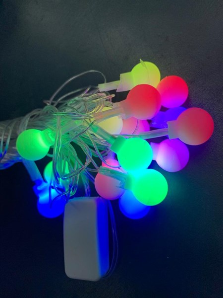 Dây đèn led chớp 7 màu trái chanh 5m