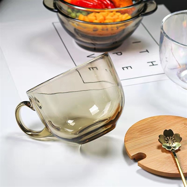 ly thuỷ tinh hổ phách hộp 1 cái