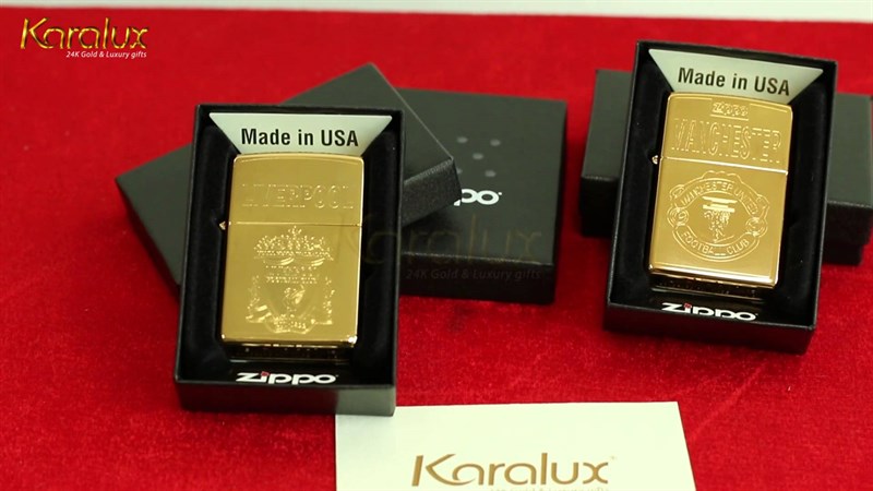 QUẸT ZIPPO VÀNG USA BOX (LOẠI IN)