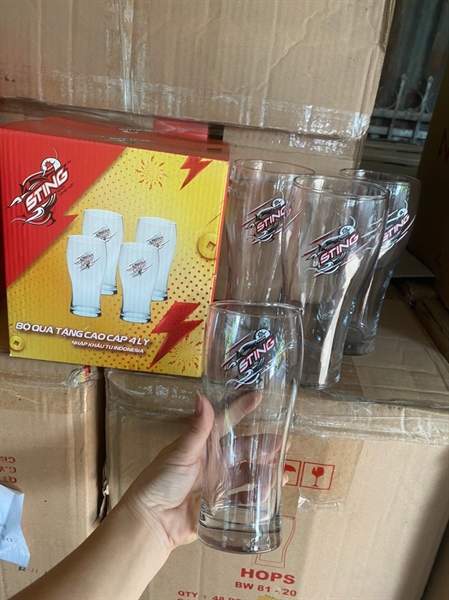 Hộp 4 ly thuỷ tinh Sting