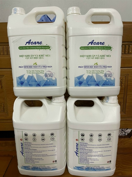 Nước diệt khuẩn Acare công nghệ Nhật Bản can 4L