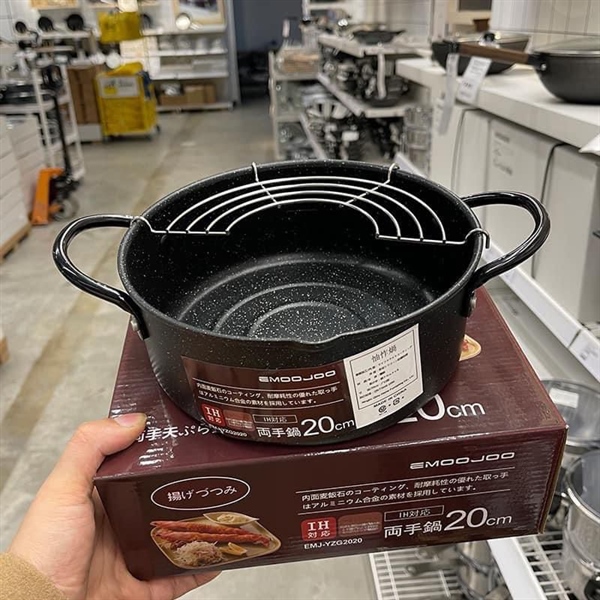 Nồi chiên chống dính 20cm kèm vỉ gác