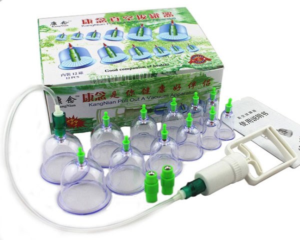 Bộ giác hơi 12 ly hộp xanh