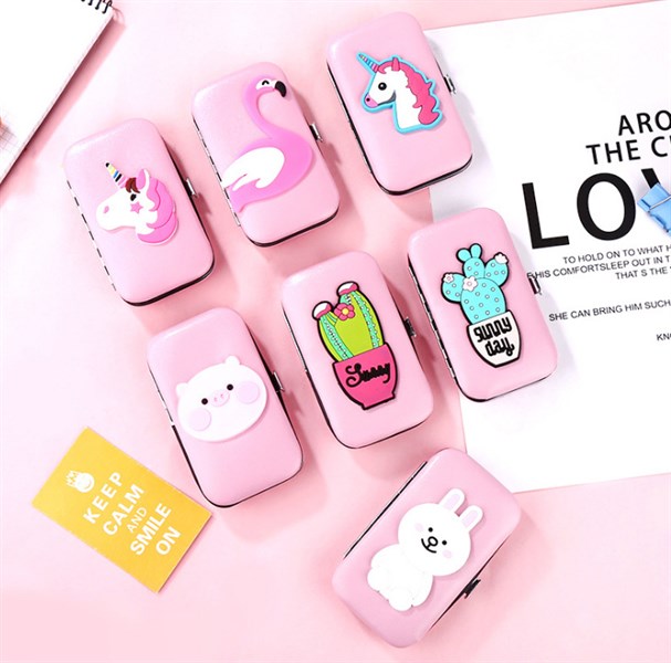 kềm làm móng hình thú 7 món hồng