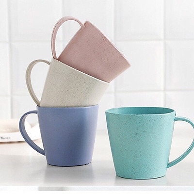 cốc đánh răng đựng bàn chải lúa mạch an toàn vệ sinh