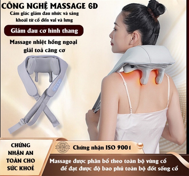 đai massage cổ 6d chứng nhận ISO 9001