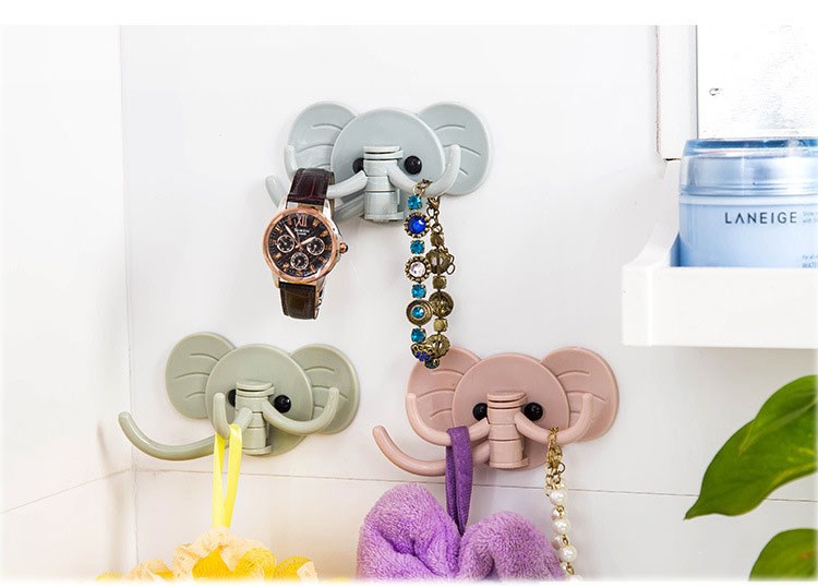 móc treo đồ dán tường hình con voi