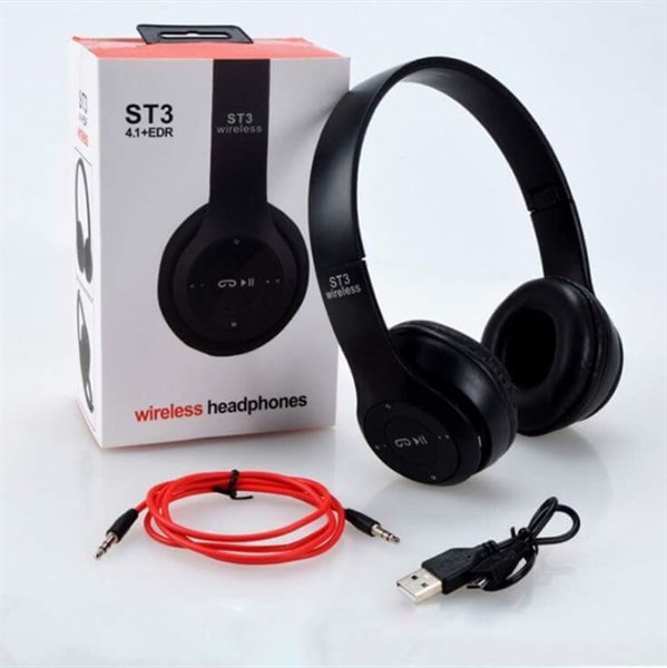 Tai nghe bluetooth không dây chụp tai ST3 có khe thẻ nhớ