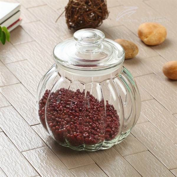 Hũ thuỷ tinh trái bí 750ml