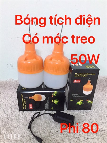 Bóng đèn tích điện 50W có móc treo